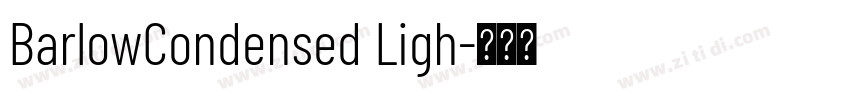 BarlowCondensed Ligh字体转换